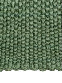 Passatoia in cotone con nappe Homer, Cotone, Verde bosco, Larg. 70 x Lung. 216 cm