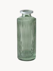 Set di 3 vasi piccoli in vetro Adore, Vetro colorato, Verde, trasparente, argentato, Ø 5 x Alt. 13 cm