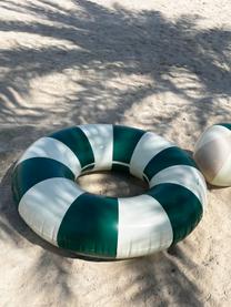 Ciambella fatta a mano Celine, Plastica PVC, Verde scuro, bianco latte, Ø 120 cm