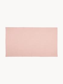 Nappe faite main avec surjet décoratif Indi, Coton, Rose, 6-8 personnes (long. 250 x larg. 140 cm)