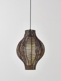 Lampa wisząca z rattanu Malena, Ciemny brązowy, Ø 35 x W 45 cm