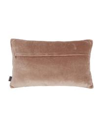 Coussin rectangulaire velours rose Folded, Rose