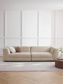 Modulares Sofa Grant (3-Sitzer), Bezug: Baumwolle Das in diesem P, Gestell: Fichtenholz, Webstoff Beige, B 266 x T 106 cm