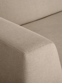 Sofa modułowa Grant (3-osobowa), Tapicerka: bawełna Dzięki tkaninie w, Nogi: lite drewno bukowe, lakie, Beżowa tkanina, S 266 x G 106 cm