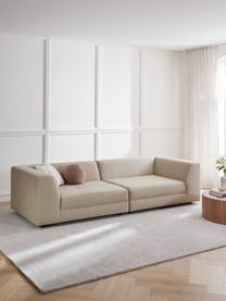 Modulares Sofa Grant (3-Sitzer), Bezug: Baumwolle Das in diesem P, Gestell: Fichtenholz, Webstoff Beige, B 266 x T 106 cm