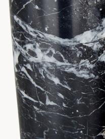 Glam-Tischlampe Miranda mit Marmorfuss, Lampenschirm: Textil, Messingfarben, Schwarz marmoriert, Ø 28 x H 48 cm