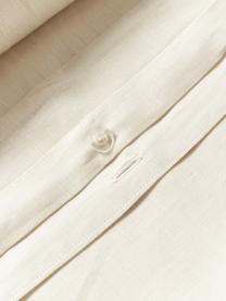 Taie d'oreiller en lin Malia, Blanc cassé, larg. 50 x long. 70 cm