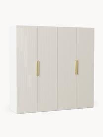 Modularer Drehtürenschrank Simone, 200 cm Breite, mehrere Varianten, Korpus: Spanplatte, melaminbeschi, Holz, Hellbeige, Basic Interior, B 200 x H 200 cm