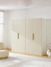 Modularer Drehtürenschrank Simone, 200 cm Breite, mehrere Varianten, Korpus: Spanplatte, melaminbeschi, Holz, Hellbeige, Basic Interior, B 200 x H 200 cm