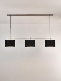 Veľká závesná lampa Liara, Čierna, Š 140 x V 90 cm