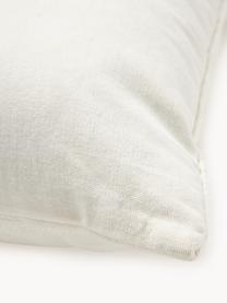 Vyšívaný bavlněný povlak na polštář Bardia, Okrová, tlumeně bílá, Š 45 cm, D 45 cm