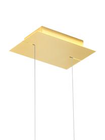 Grande suspension LED artisanale Tim, Doré, haute brillance, larg. 78 x haut. 78 cm