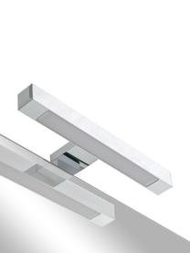 Set lavabo doble Perth, 7 pzas., Lámpara: aluminio, Espejo: vidrio, Parte trasera: plástico ABS, Blanco, Set de diferentes tamaños