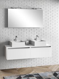 Set de salle de bain double vasque Perth, 7 élém., Blanc, Lot tailles variées