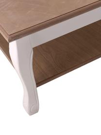 Mesa de centro Woodi, Madera de abeto, Beige, marfil, An 80 x Al 35 cm