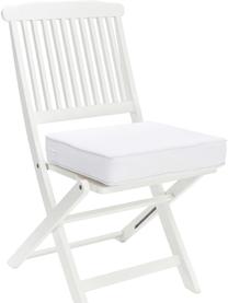 Hoog katoenen stoelkussen Zoey in wit, Wit, B 40 x L 40 cm