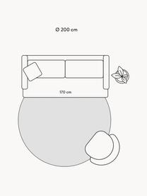 Handgewebter Wollteppich Shape in organischer Form, 100 % Wolle

Bei Wollteppichen können sich in den ersten Wochen der Nutzung Fasern lösen, dies reduziert sich durch den täglichen Gebrauch und die Flusenbildung geht zurück., Olivgrün, Ø 200 cm (Größe L)