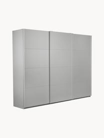 Schwebetürenschrank Mia, 3-türig, Holzwerkstoff aus heimischen Hölzern aus nachhaltiger Forstwirtschaft, beschichtet, Grau, B 270 x H 210 cm