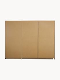 Schwebetürenschrank Mia, 3-türig, Holzwerkstoff aus heimischen Hölzern aus nachhaltiger Forstwirtschaft, beschichtet, Grau, B 270 x H 210 cm