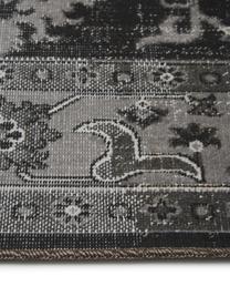 Tapis d'extérieur vintage Tilas Antalya, 100 % polypropylène, Tons gris, noir, larg. 80 x long. 150 cm (taille XS)