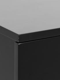 Nástěnný noční stolek Avignon, Lakovaná MDF deska (dřevovláknitá deska střední hustoty), Černá, Š 37 cm, V 13 cm