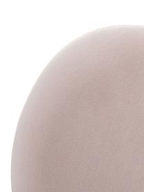 Silla tapizada en terciopelo Elyse, apilable, Tapizado: 100% poliéster, Patas: metal, Rosa palo, negro, An 49 x F 46 cm