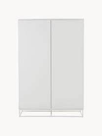 Armario pequeño Lyckeby, Patas: metal recubierto, Madera pintado en blanco off white, An 120 x Al 180 cm