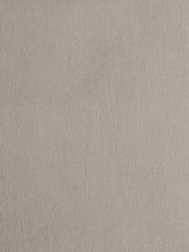 Méridienne en velours Fluente, Velours grège, larg. 202 x prof. 85 cm, dossier à gauche