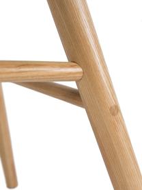 Silla Albert Kuip, Asiento: 100% polipropileno, Patas: madera de fresno, Blanco, An 49 x Al 82 cm