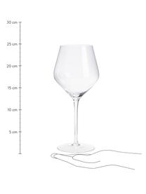 Ručně foukaná sklenice na červené víno Ays, 4 ks, Sklo, Transparentní, Ø 7 cm, V 25 cm, 700 ml