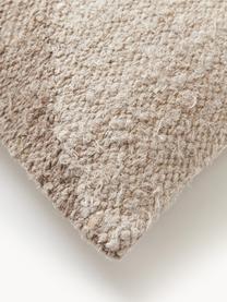 Housse de coussin 45x45 motif abstrait Jasper, Taupe, beige, blanc cassé, larg. 45 x long. 45 cm