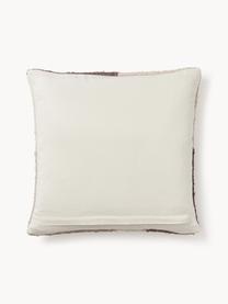 Housse de coussin 45x45 motif abstrait Jasper, Taupe, beige, blanc cassé, larg. 45 x long. 45 cm