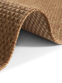 In- & outdoor vloerkleed Nala in sisal optiek, 100% polypropyleen, Bruin, B 80 x L 350 cm