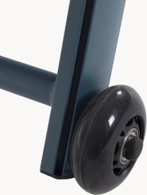 Lettino prendisole con ruote Taylor, Struttura: alluminio verniciato a po, Ruote: plastica, Blu scuro, Larg. 70 x Lung. 182 cm