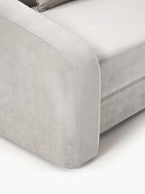 Schlafsofa Eliot (3-Sitzer), Bezug: 88% Polyester, 12% Nylon , Füße: Kunststoff, Webstoff Hellgrau, B 230 x T 100 cm