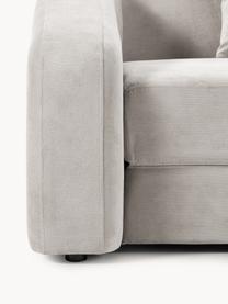 Schlafsofa Eliot (3-Sitzer), Bezug: 88% Polyester, 12% Nylon , Webstoff Hellgrau, B 230 x T 100 cm