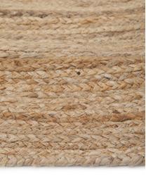 Runder Juteteppich Ural, 100% Jute, Beige, Ø 150 cm (Grösse M)