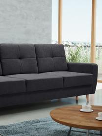 Sofa z funkcją spania i miejscem do przechowywania Bueno (3-osobowa), Tapicerka: 100% poliester, Antracytowy, S 231 x G 92 cm