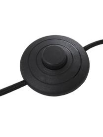 Lámpara de pie de ratán Wiley, Pantalla: ratán, Cable: cubierto en tela, Marrón claro, negro, Al 154 cm