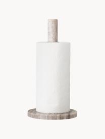 Marmor-Küchenrollenhalter Emy, Marmor, Weiß, marmoriert, Ø 15 x H 30 cm