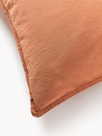 Poszewka na poduszkę z bawełny Darlyn, Terakota, S 40 x D 80 cm