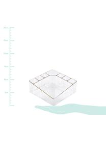 Kosmetik-Organizer Malla, Kunststoff, Transparent, Goldfarben, B 14 x H 7 cm