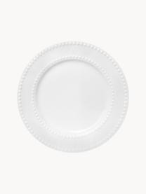 Porzellan-Frühstücksteller Pearl, 6 Stück, Porzellan, Weiss, Ø 20 x H 2 cm