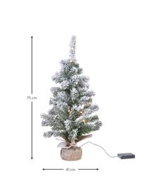 Künstlicher LED-Weihnachtsbaum Imperial, H 90 cm, beschneit, Grün, Weiß, Ø 46 x H 90 cm