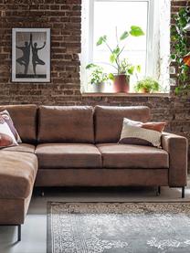 Sofa narożna z funkcją spania Lilly, Tapicerka: 100% mikrofibra, Brązowy, S 237 x G 197 cm