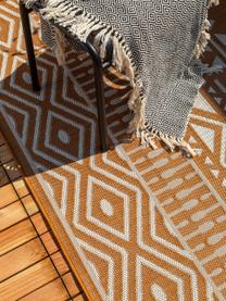 Vnitřní a venkovní koberec s ethno vzorem Nillo, Oranžová, krémová