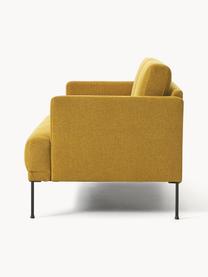 Sofa Fluente (2-Sitzer), Bezug: 100% Polyester 115.000 Sc, Gestell: Massives Kiefernholz, Webstoff Ocker, B 166 x T 85 cm