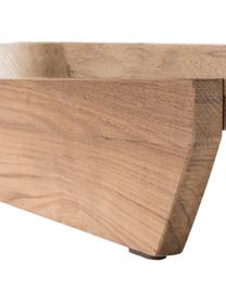 Mesa de centro para exterior de madera maciza Newport, Teca reciclada, Teca, An 140 x Al 16 cm