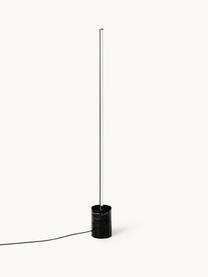 Lampada da terra a LED Shelby, Paralume: vetro, metallo rivestito, Nero marmorizzato, Alt. 111 cm