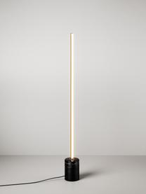 Lampada da terra a LED Shelby, Paralume: vetro, metallo rivestito, Nero marmorizzato, Alt. 111 cm